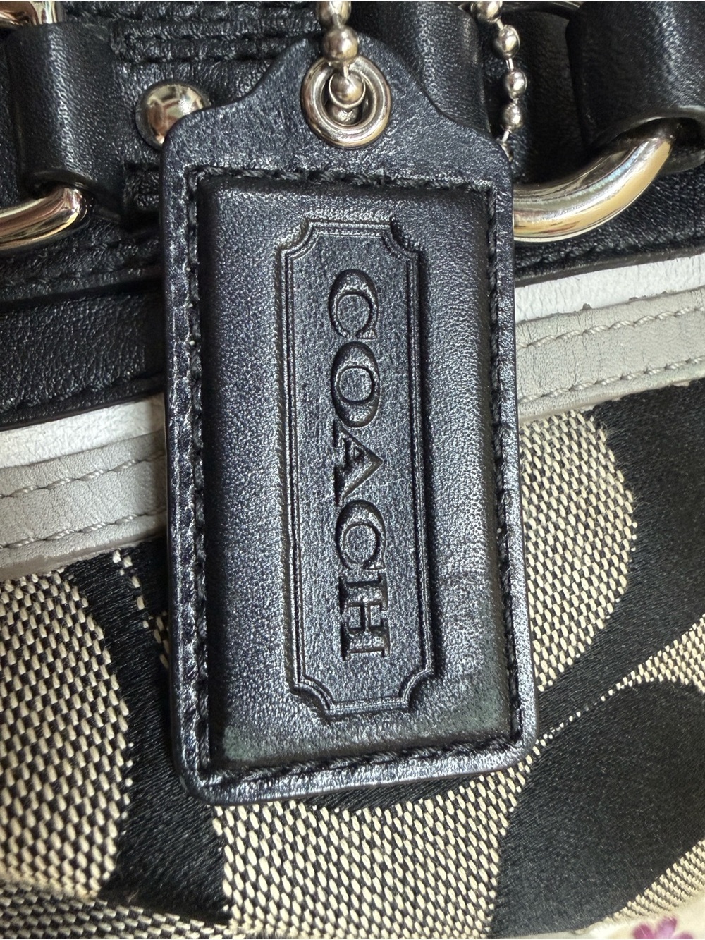 Coach Ashley F17447 Signature Canvas Satchel “Slouchy” Purse Y2K Era Circa 2012 - Picture 8 of 16